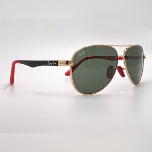 RB8313m Scuderia Ferrari edition F008/71 Artista Green G-15 61mm by Ray-Ban